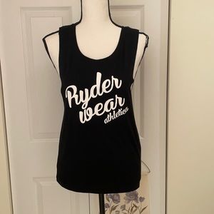 Ryderwear Black Logo Muscle Tank Top